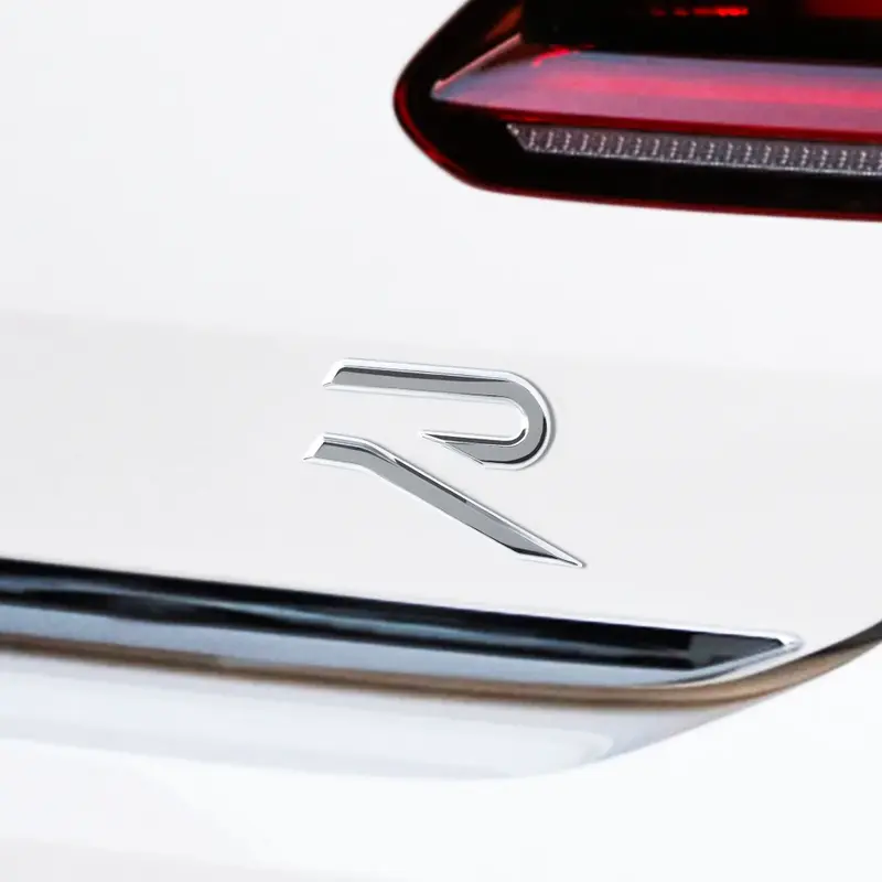 Logo Golf 8 R badge de coffre - Noir, Bleu, Chrome, Rouge