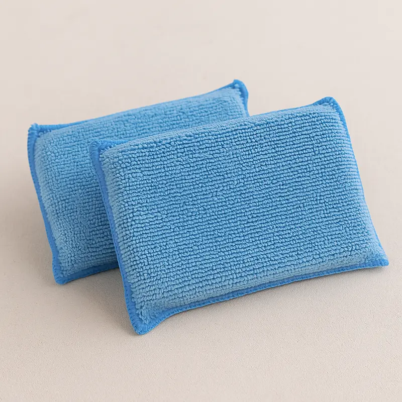 Lot de 10 éponges duo microfibre – nettoyage doux sans rayures