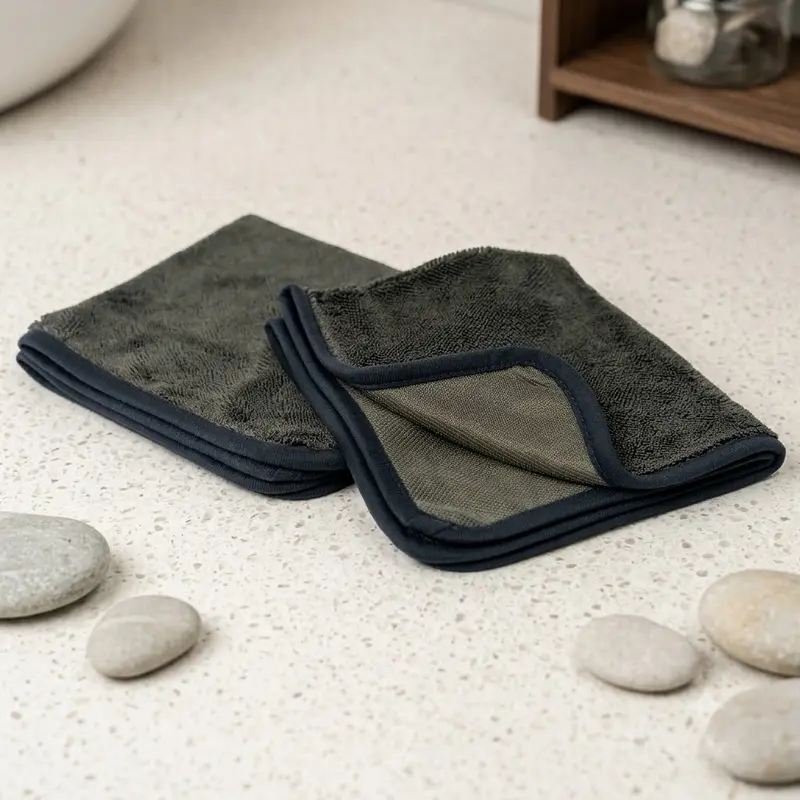 Lot de 5 Microfibre de Séchage Single Magnet | 40×40 cm