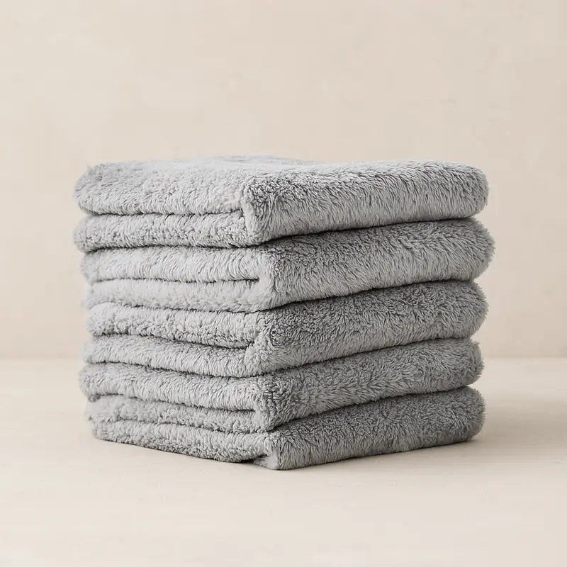 Lot de 5 microfibres de polissage OLYMPIC POLISH SILVER – finition parfaite et sans traces