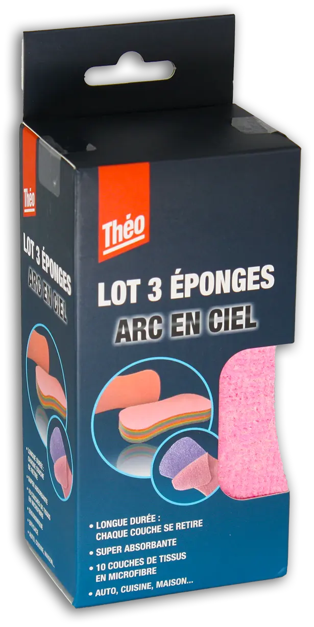 Lot Eponges Arc En Ciel