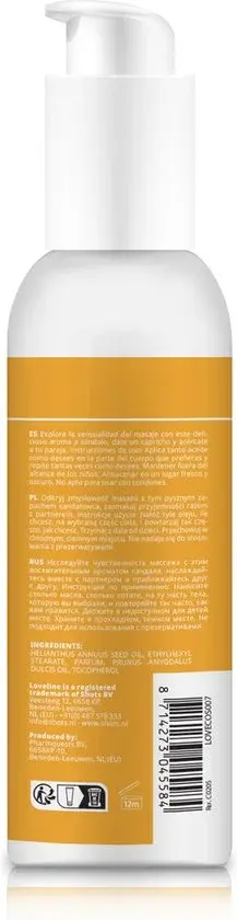 Loveline by Shots Massageolie Sandelhout 150ml - Nieuw Outlet