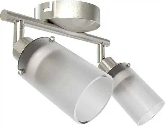 LT Tuub 2 LED Opbouwspots 2x7,5W Metaal Zilver - Nieuw