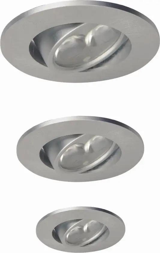 LT Ultima Inbouwspot Aluminium 3 stuks - Nieuw