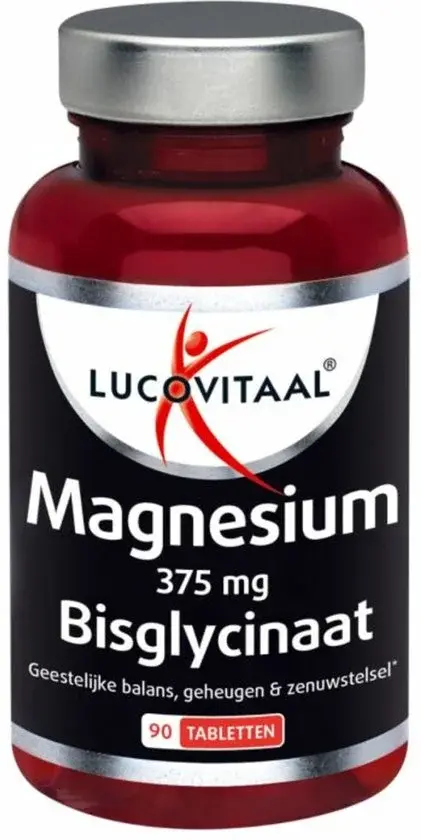 Lucovitaal Magnésium 375mg Bisglycinate 90 Comprimés - Nouveau Outlet