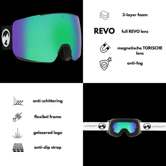 Lunettes de soleil magnétiques UV400 pour hommes Mowmow L-XL Local
