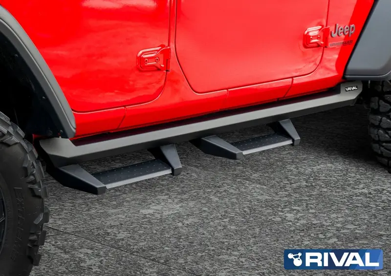 Marche-pieds RIVAL4x4 RockSlider - Jeep Wrangler JLU Off-Road