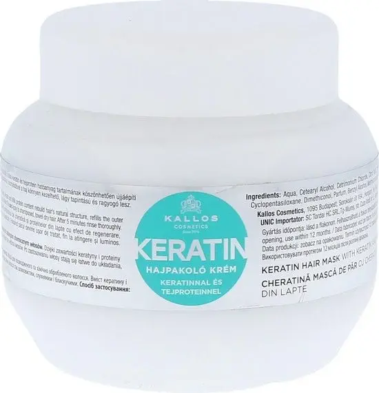 Masque Capillaire Réparateur à la Kératine Kallos 275ml - Nouveau Outlet