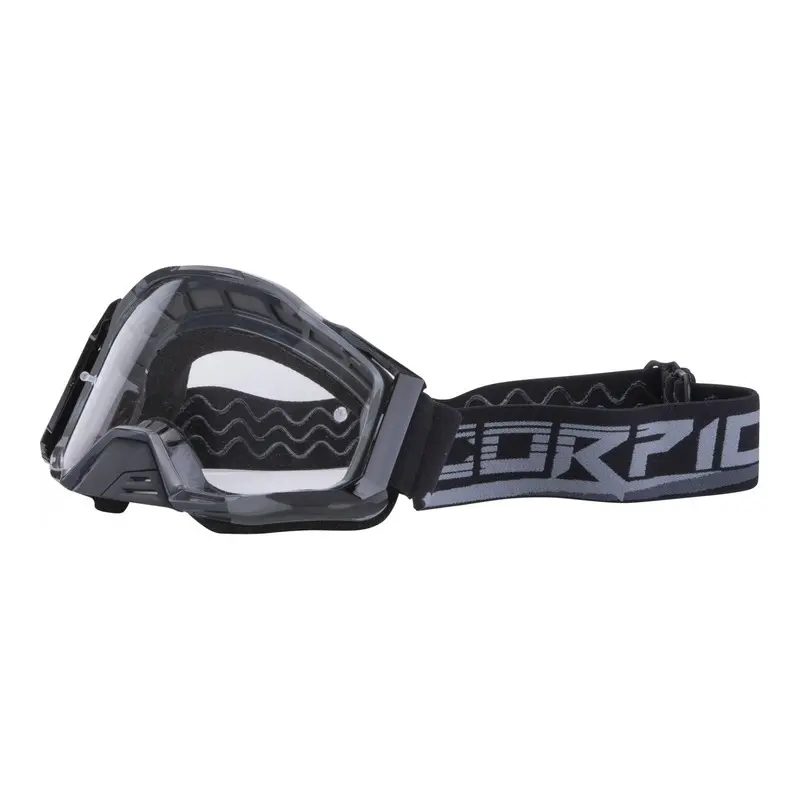 MASQUE CROSS SCORPION ARGENT NOIR E21