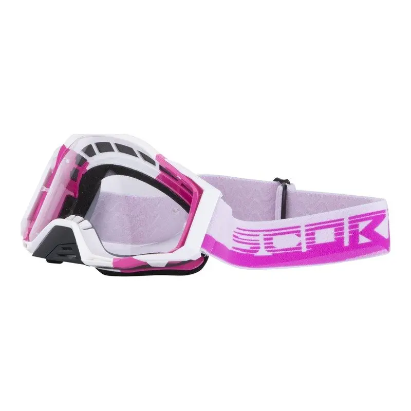 MASQUE CROSS SCORPION ROSE BLANC E21