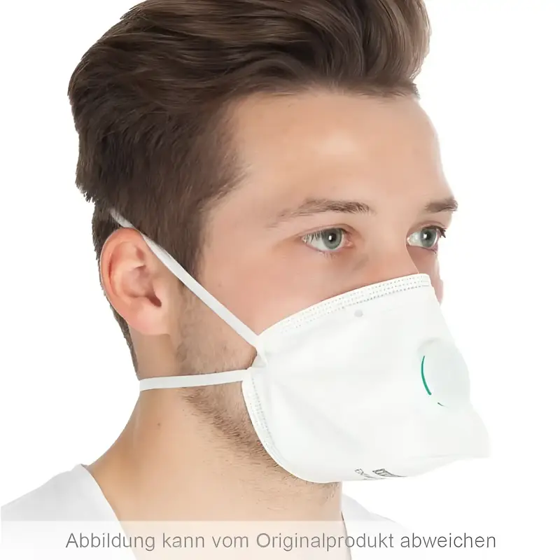 Masque de protection respiratoire HygoStar avec valve FFP3 NR pliable horizontalement 10 pièces
