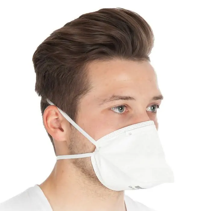Masque de protection respiratoire HygoStar FFP2 pliable horizontalement avec bandeau 10 pièces
