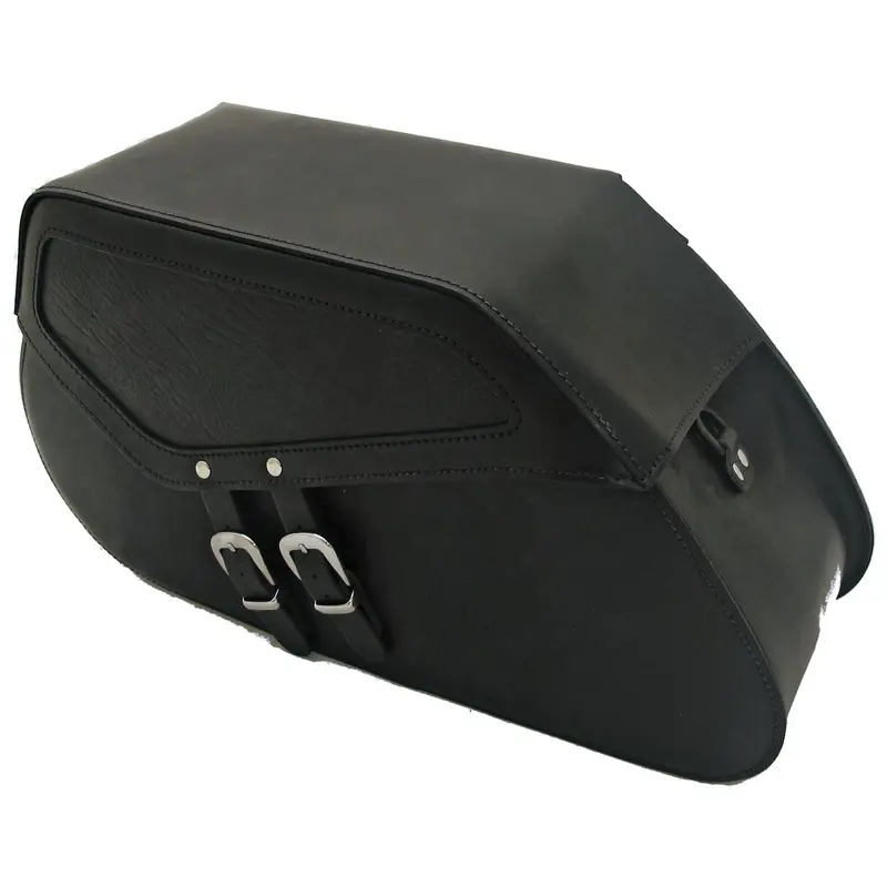 MCS Ensemble de sacoches de moto en cuir rigide renforcé, 40 L
