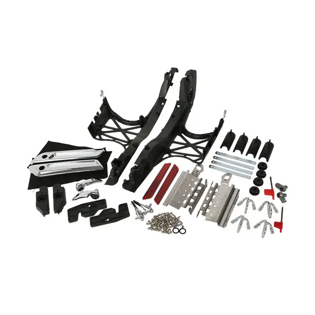 MCS Kit de quincaillerie pour loquet et verrou de couvercle de sacoche pour Harley