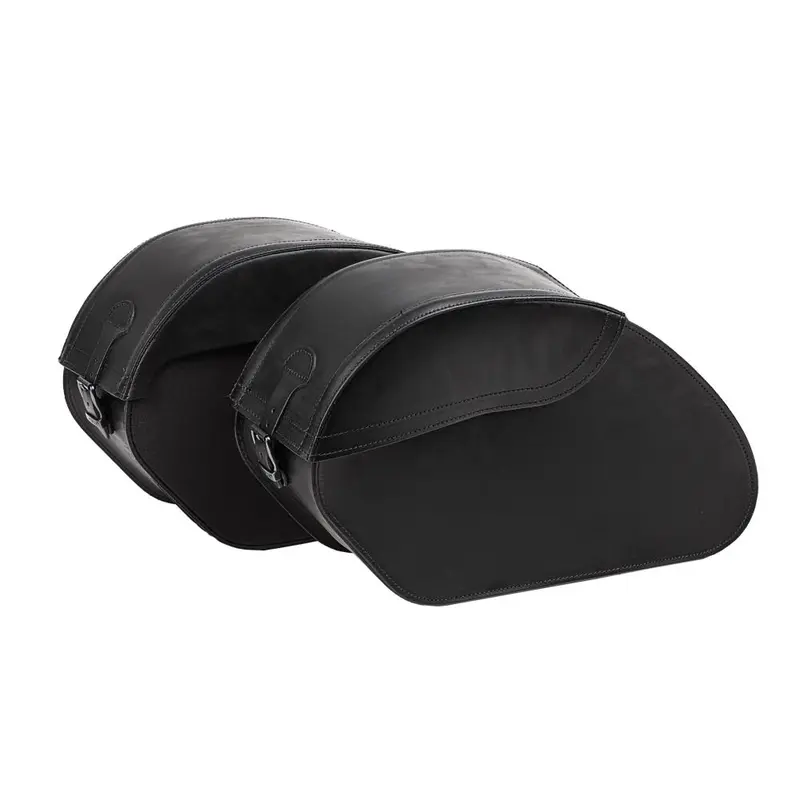 MCS Lot de sacoches de moto en cuir rigide renforcé, 36 L