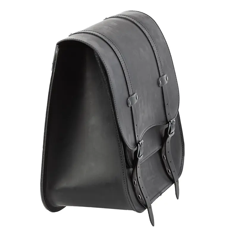 MCS Sacoche de moto classique en cuir, 30 L