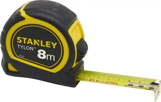 Mètre ruban Stanley Tylon 8 m - 25 mm - 1-30-657 | Neuf