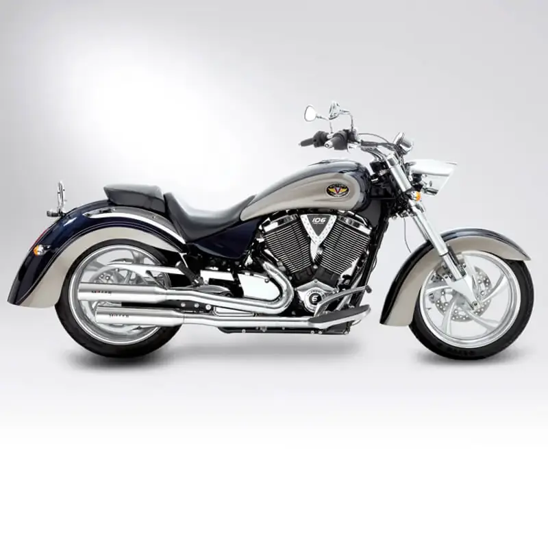 Miller California II Euro 3 Slip-On Mufflers for Victory