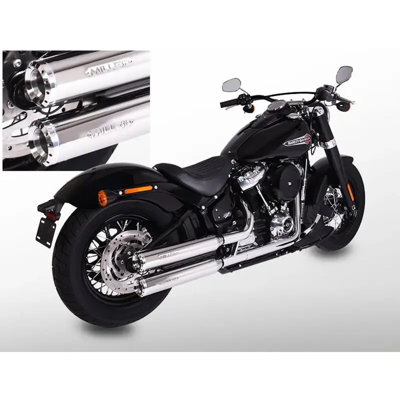 Miller Independence Euro 4 Slip-On Mufflers pour Harley