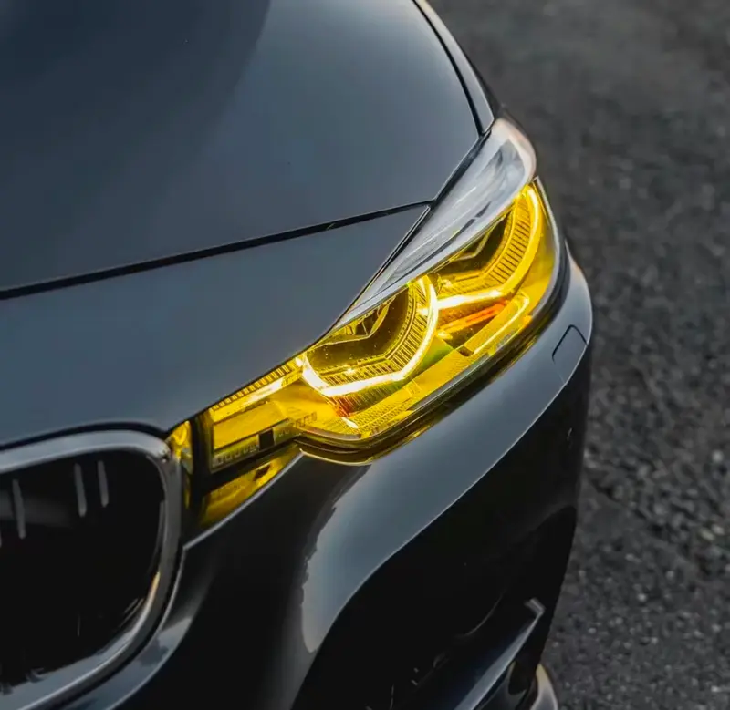 Modules LED DRL Jaunes Angel Eyes look CSL pour BMW Série 3 F30 / M3 F80 (2011 à 2019)