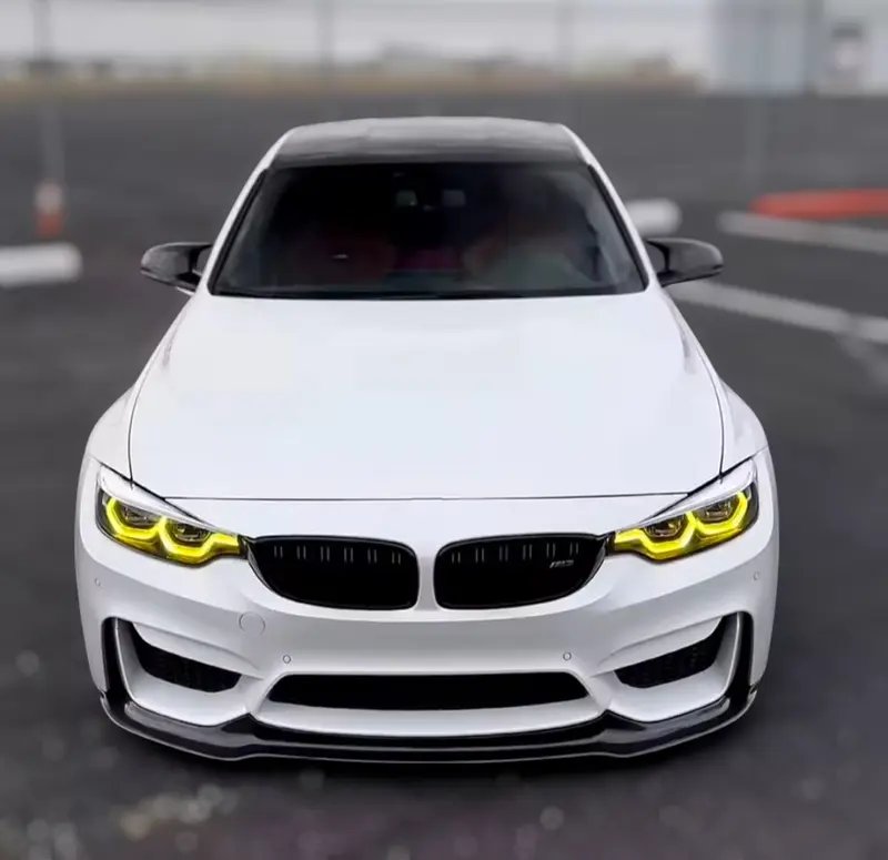 Modules LED DRL jaunes look CSL Angel Eyes pour BMW Série 4 F32 / M4 F82 (2013 à 2017)