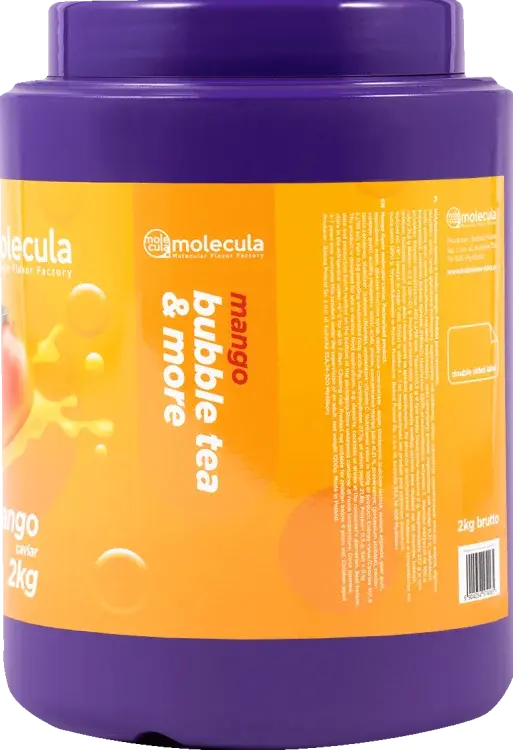 Molecula Perles Éclatantes de Mangue 2kg pour Bubble Tea - Nouveau Produit