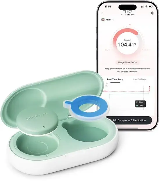 Momcozy Baby Thermometer met App Groen - Retour