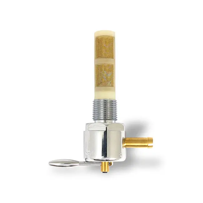 Monster-Show Petcock Round Right Outlet 3/8" NPT 22mm