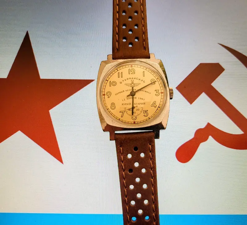 Montre Mecanique Ancienne POBEDA gagarine collector Soviétique (Bij 2)