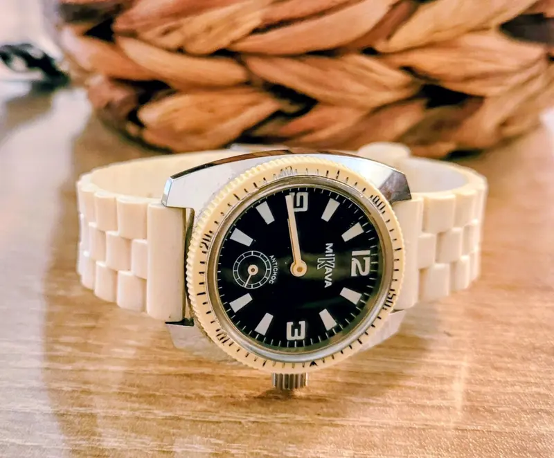 Montre plongeuse MIKAVA mécanique bracelet Alaska (Bij 1)