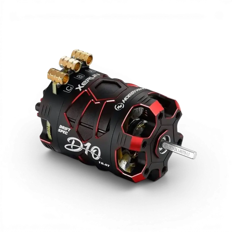 Moteur drift Xerun D10 Brushless - 13.5T - Noir/Rouge