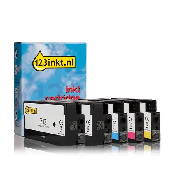 Multipack cartouches 123inkt de marque distributeur HP 712 - Nouveau Outlet