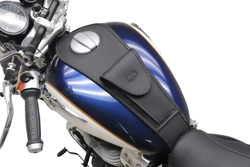 Mustang Bavette de réservoir avec pochette pour Royal Enfield