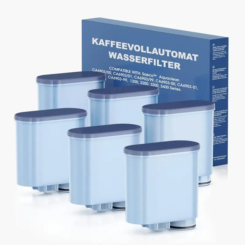 Mutital Pack de 6 filtres à eau Philips AquaClean – Nouvelle prise de courant