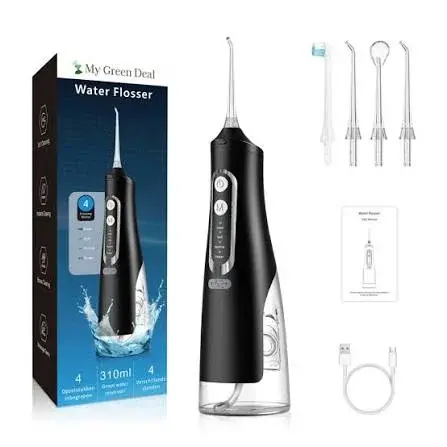 My Green Deal Waterflosser 310ml 4 standen Zwart - Nieuw