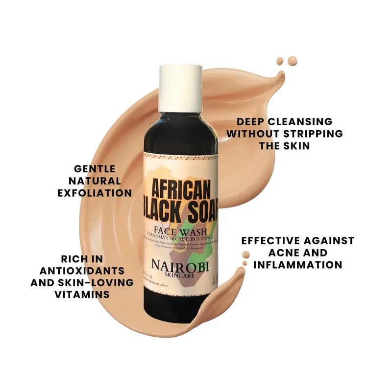 Nairobi Black Soap Face Wash 100ml - Nieuw