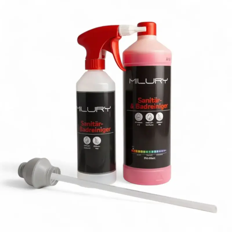 Nettoyant sanitaire & salle de bain Milury avec flacon pulvérisateur et bille doseuse pratique 20 ml