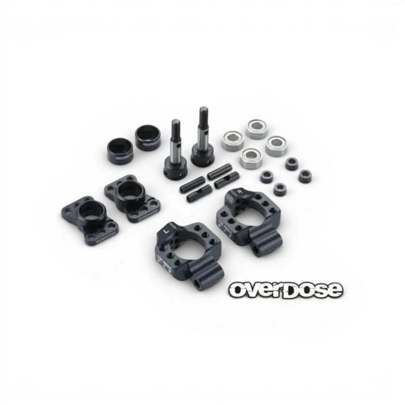 Noir - Fusées arrière en aluminium réglable pour OD/YOKOMO/REVED