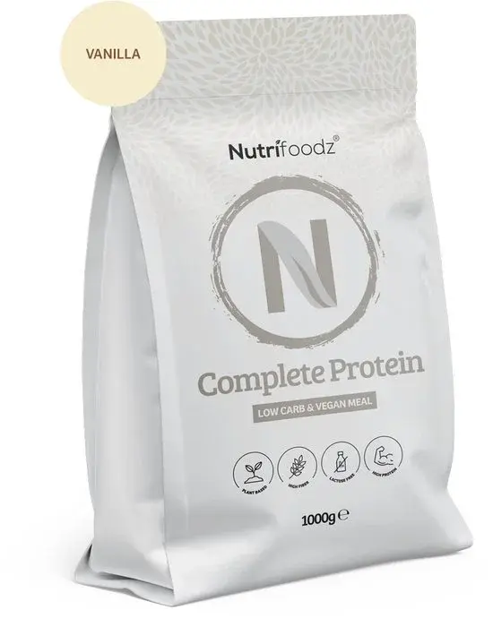 Nutrifoodz Protéines Végétaliennes en Poudre Saveur Vanille - Nouveau Outlet