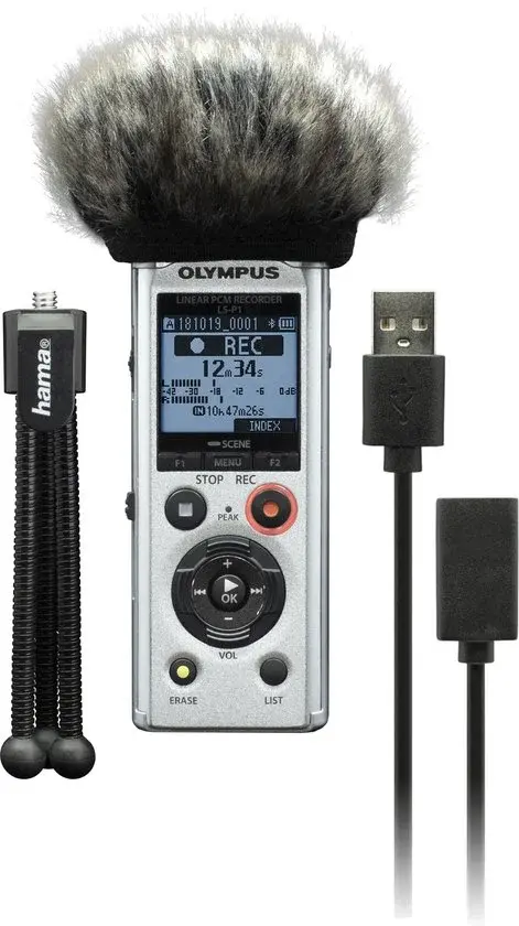 Olympus LS-P1 Podcaster Kit Trépied Anti-vent Câble - Neuf Outlet