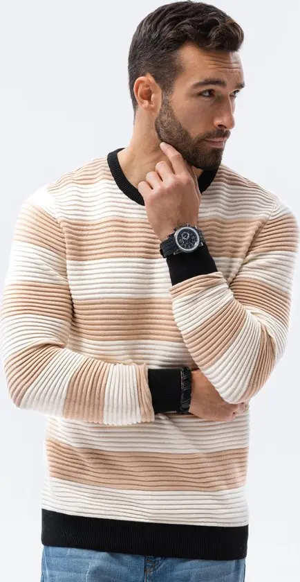 Ombre | Pull E189 Rayé | Homme | L