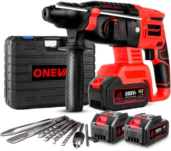ONEVAN 21V Perforateur Burineur SDS-Plus Sans Fil - Neuf Déstockage