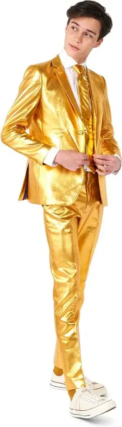 OppoSuits | Groovy Gold Kostuum | Jongens | 134/140