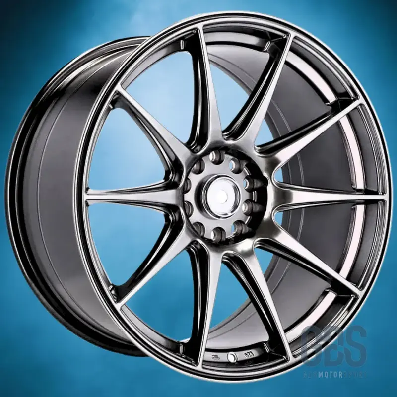 Pack 4 jantes Look JR 11 Noir BMW R18" X 8,75" ET30 X 9,75" ET20
