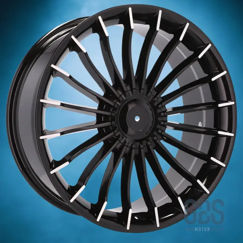 Pack 4 jantes style Alpina Noir brillant BMW R18" 8,5" ET20 X 9,5" ET20