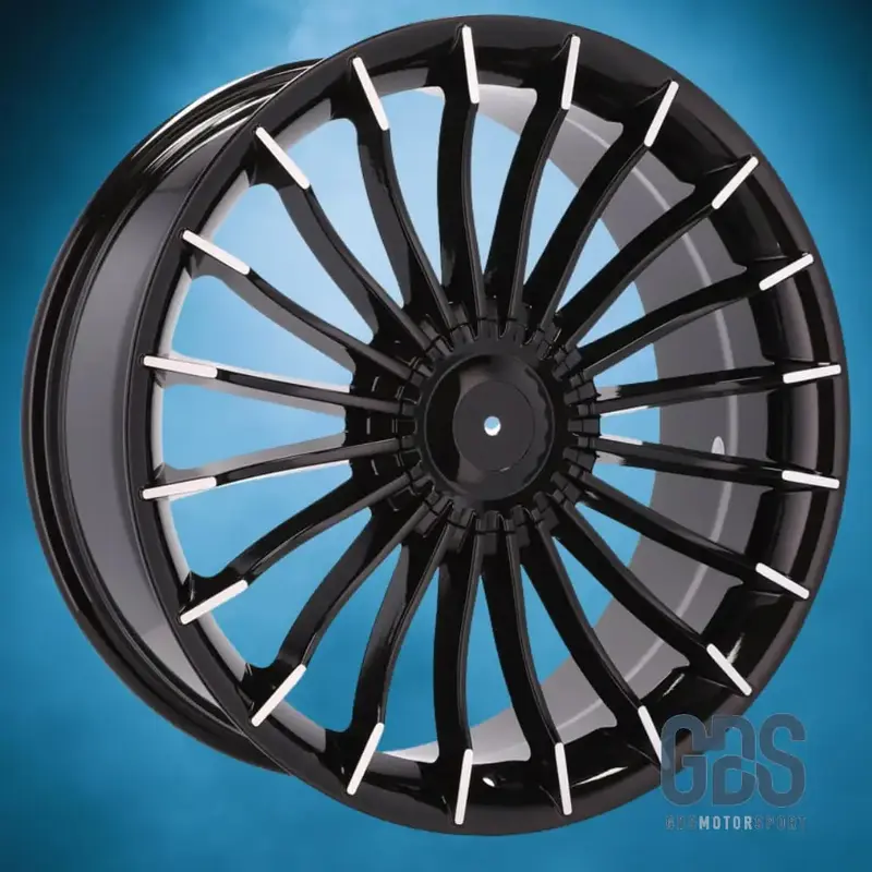 Pack 4 jantes Style Alpina noir brillant BMW R21" 8,5" ET25 X 10" ET41