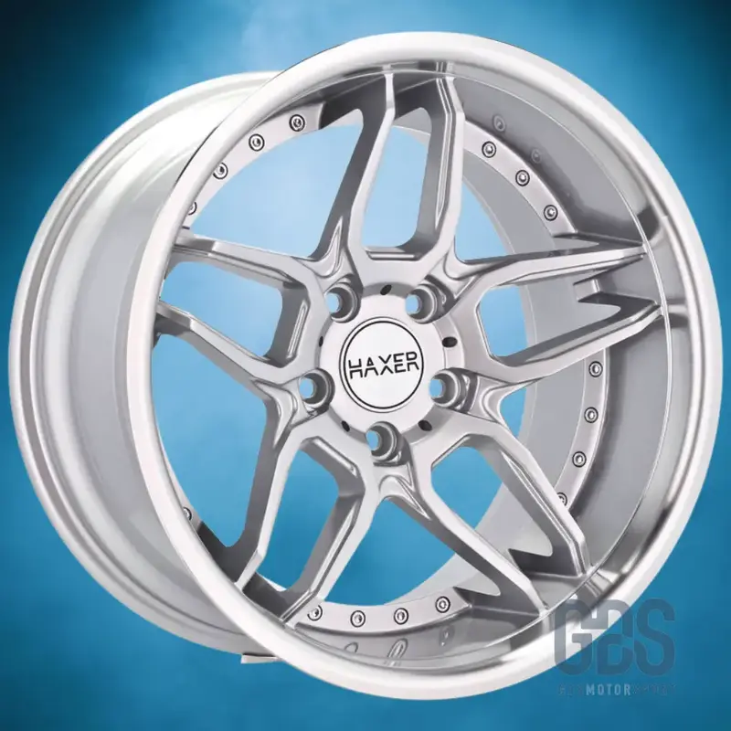 Pack 4 jantes Style Bord poli Haxer HX030 Gris BMW R19" X 8.5" ET35 X 10" ET40