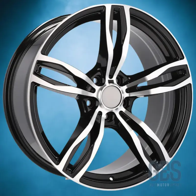 Pack 4 jantes Type 343M Noir poli BMW R18" X 8" ET20