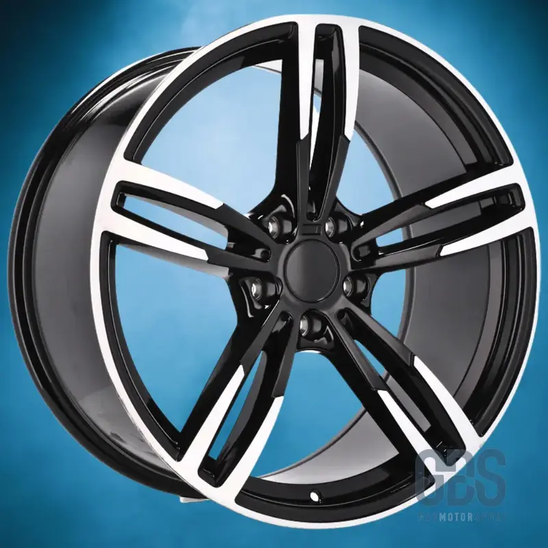 Pack 4 jantes Type 437M Noir poli BMW R17" X 8" ET34