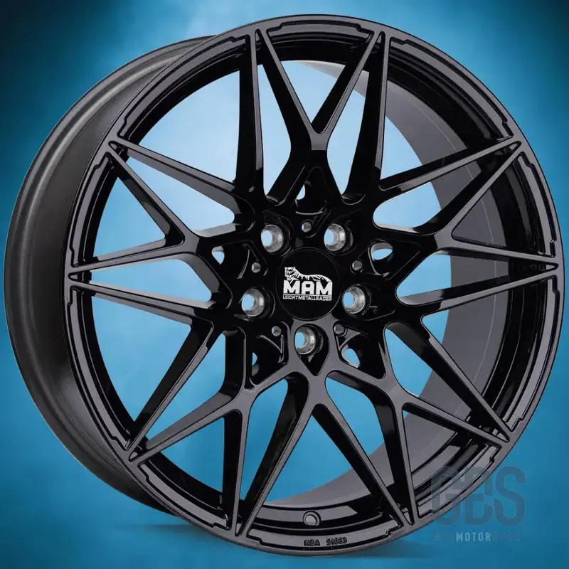 Pack 4 jantes Type 666M MAM Noir BMW R18" X 8" ET35 Compétition